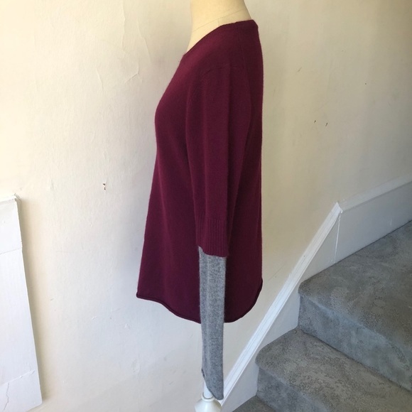 Cullen Crew Neck Colorblock Cashmere Sweater EUC - Picture 2 of 9